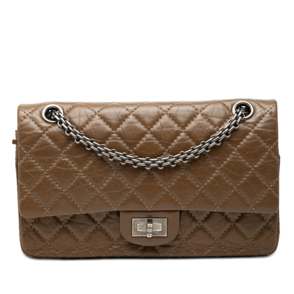 Pre-Loved Chanel Quilted Aged Calfskin Reissue 2.55 Double Flap 225